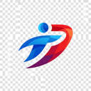 857体育Logo - 圆形蓝白渐变徽章，中央有白色体育图形标识